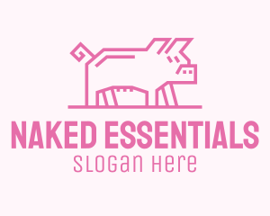 Pink Pig Farm logo design