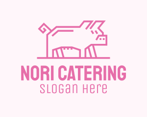 Pink Pig Farm logo design