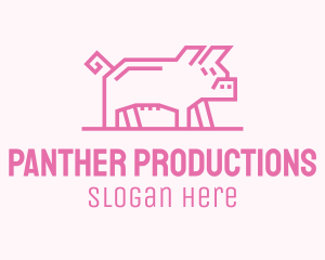 Pink Pig Farm logo design