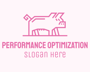 Pink Pig Farm logo design