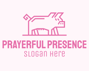 Pink Pig Farm logo design