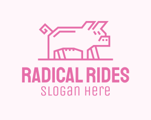 Pink Pig Farm logo design