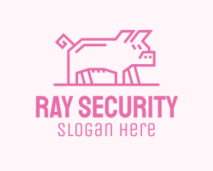 Pink Pig Farm logo design