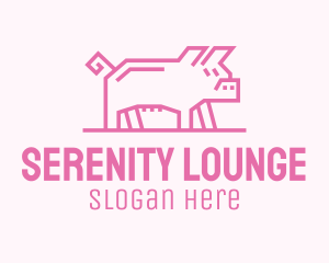 Pink Pig Farm logo design