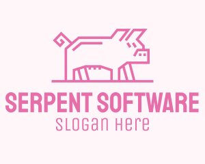 Pink Pig Farm logo design