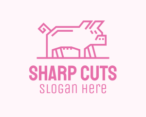 Pink Pig Farm logo design