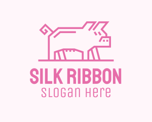 Pink Pig Farm logo design