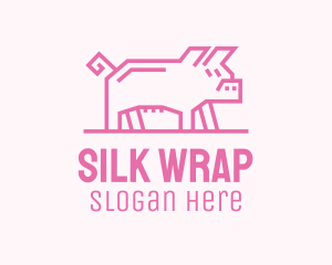 Pink Pig Farm logo design