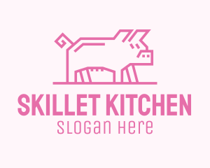 Pink Pig Farm logo design