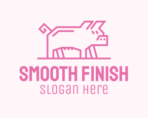 Pink Pig Farm logo design