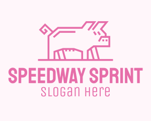 Pink Pig Farm logo design