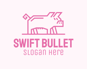 Pink Pig Farm logo design