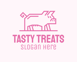 Pink Pig Farm logo design