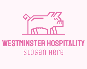 Pink Pig Farm logo design