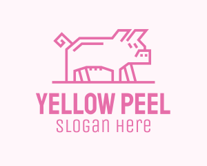 Pink Pig Farm logo design