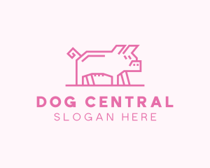 Pink Pig Farm logo design