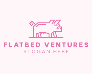 Pink Pig Farm logo design