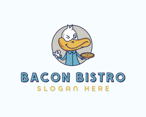 Duck Pizza Bistro logo design