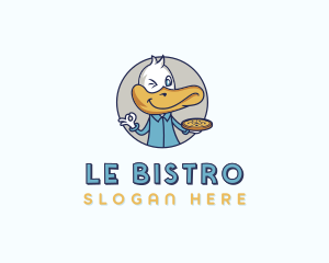 Duck Pizza Bistro logo design