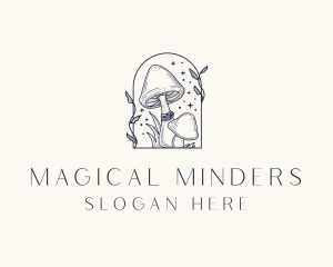 Wild Magic Mushroom logo design