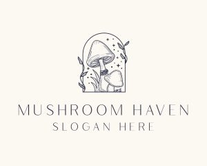 Wild Magic Mushroom logo design