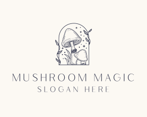 Wild Magic Mushroom logo design