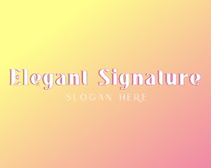 Elegant Feminine Y2K logo design