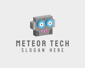 Tech Robot Head  logo design