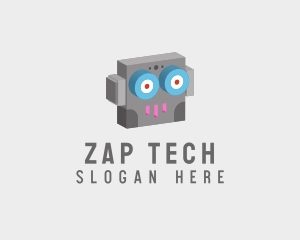 Tech Robot Head  logo design