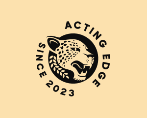 Wild Cheetah Animal  logo design