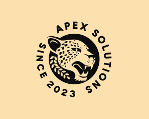 Wild Cheetah Animal  logo design