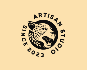 Wild Cheetah Animal  logo design