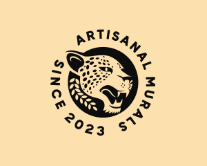 Wild Cheetah Animal  logo design