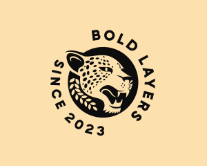 Wild Cheetah Animal  logo design