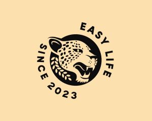 Wild Cheetah Animal  logo design