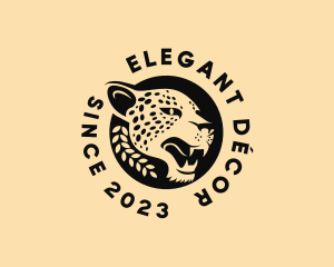 Wild Cheetah Animal  logo design