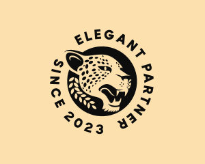 Wild Cheetah Animal  logo design