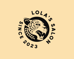 Wild Cheetah Animal  logo design