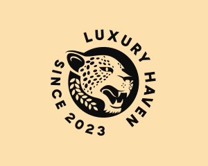 Wild Cheetah Animal  logo design