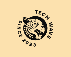 Wild Cheetah Animal  logo design