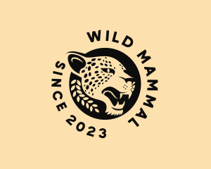 Wild Cheetah Animal  logo design