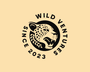 Wild Cheetah Animal  logo design