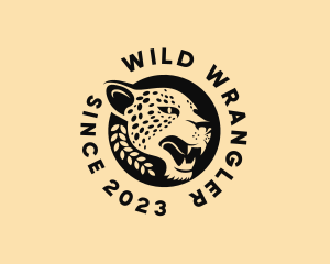 Wild Cheetah Animal  logo design