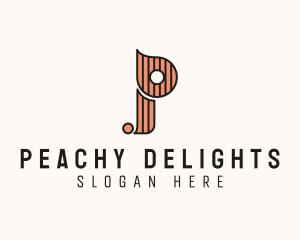 Stylish Fashion Boutique Letter P logo design