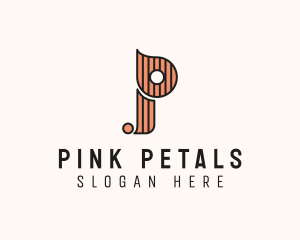 Stylish Fashion Boutique Letter P logo design