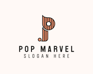 Stylish Fashion Boutique Letter P logo design