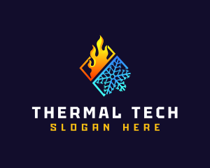 Heating Cooling Temperature logo