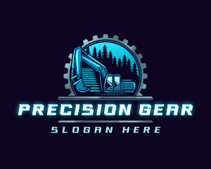 Excavator Equipment Construction logo