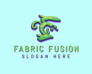 Green Graffiti Art Letter F logo design