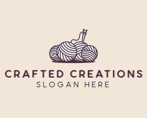 Sewing Ball Yarn  logo design